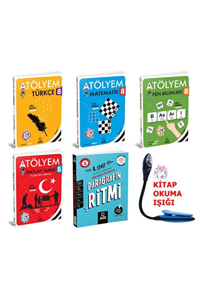Arı Yayıncılık 8 Sınıf Tüm Dersler Beceri Temelli Sorularla Atölyem Serisi Su...