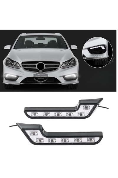 ŞüsCarOto Aksesuar 6 Led Mercedes Tip Gündüz Ledi Araba Gündüz Farı Araç Oto ...