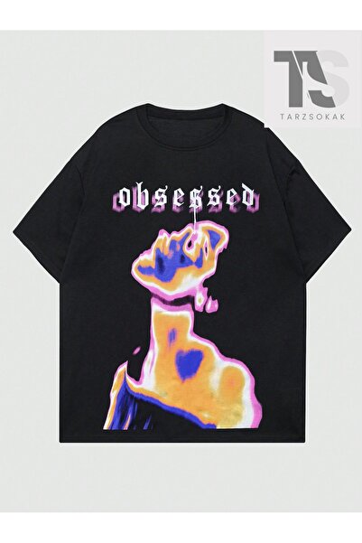 Tarzsokak Ανδρικό κοντομάνικο μπλουζάκι με στάμπα χαρακτήρων και γραμμάτων PH...