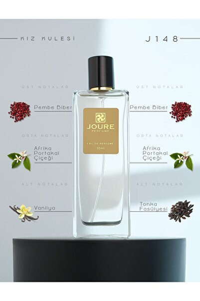 JOURE PERFUME Joure J148 - Vanilya Amber Beyaz Çiçekler Kokulu 50ml Kalıcı Ed...