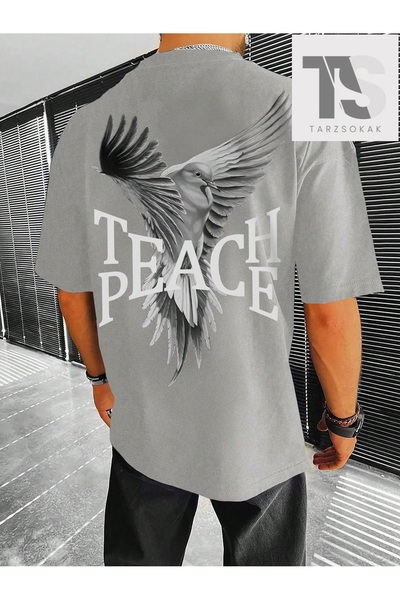 Tarzsokak Ανδρικό μπλουζάκι με στρογγυλή λαιμόκοψη και στάμπα περιστεριού και...