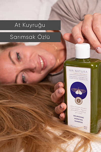 Iva Natura Bitkisel Komplex Ve Hyaluronik Asit Içeren Dökülme Karşıtı Şampuan At Kuyruğu Ve Sarımsak Özlü 350ml