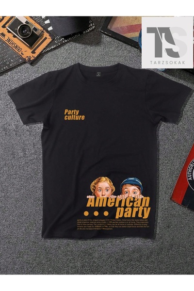 Tarzsokak Tricou grafic cu figură masculină și slogan