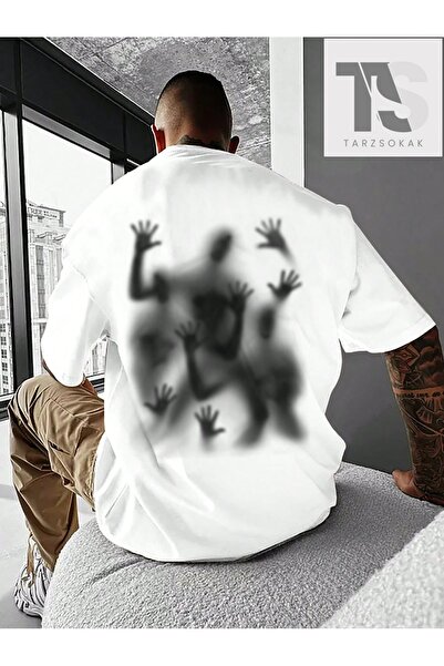 Tarzsokak Tricou bărbătesc imprimat manual