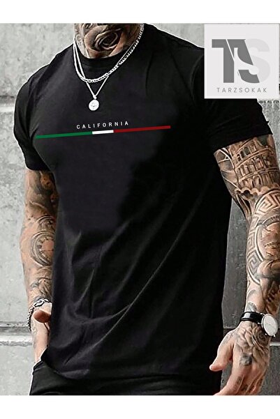 Tarzsokak Ανδρικό μπλουζάκι Hypemode, μαύρο πλεκτό, με στρογγυλή λαιμόκοψη κα...