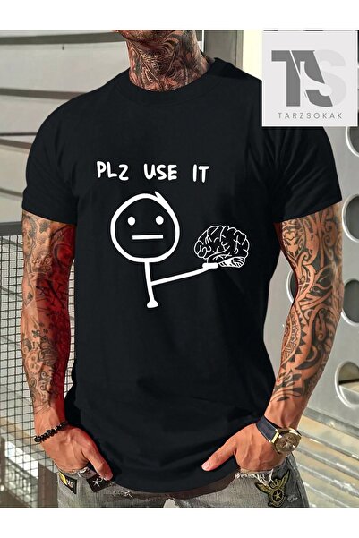 Tarzsokak Tricou grafic cu desene animate și slogan pentru bărbați KOD Trend ...