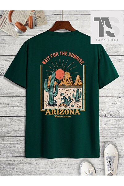 Tarzsokak Ανδρικό μπλουζάκι με γραφικό σχέδιο και κοντά μανίκια