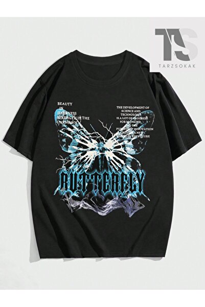 Tarzsokak Tricou pentru bărbați cu gât rotund și mânecă scurtă, cu litere