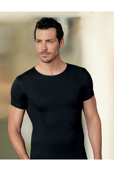 Şahinler E069 Ανδρικό κοντομάνικο Lycra Crew Neck Μονό Ζέρσεϊ εσώρουχο