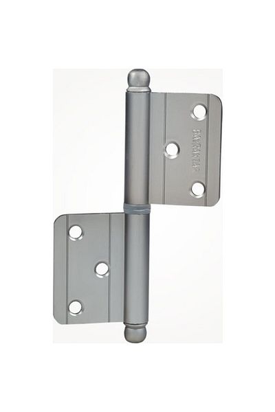 Gürçay Non-Faceted Door Hinge 12cm Aluminum Satin (2 PCS)