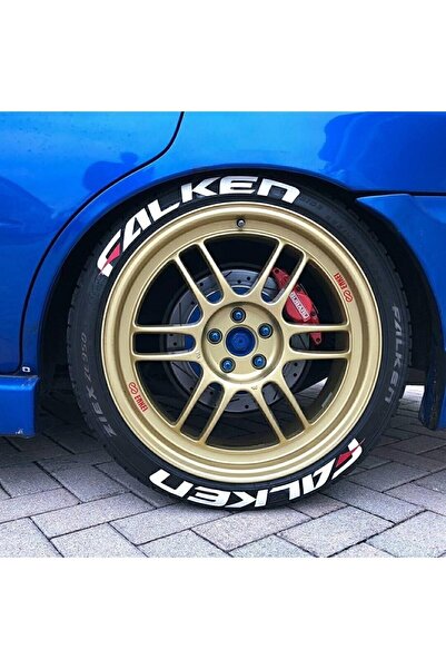 bombtire مجموعة Falken مكونة من 8 قطع كبيرة الحجم من الإطارات البيضاء الدائمة...