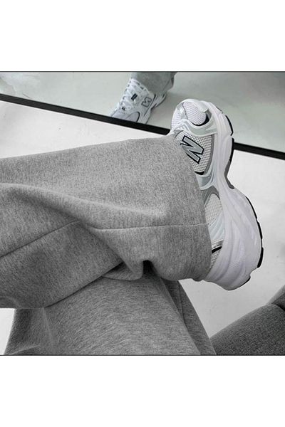 FUNSTYLE Oversize Εποχιακή Γκρι αθλητική φόρμα κάτω
