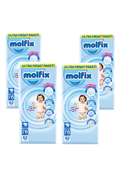 Molfix Bebek Bezi Ultra Fırsat Paketi 6 Numara 248'li