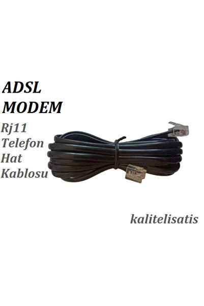 Ks Games 3 Metre ADSL Modem Telefon Hat Kablosu RJ11 (1 ADET )