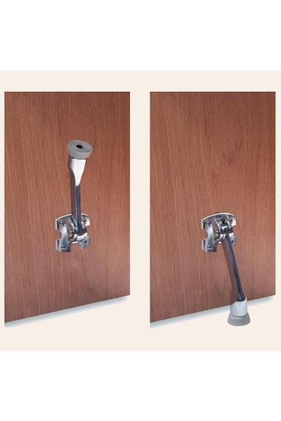 Gürçay Door Holder Buffer Matte Chrome