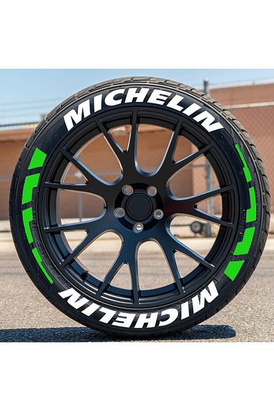 bombtire Michelin Original Tire Lettering - 16 Pieces + Stripe, for Motor and Vehicles