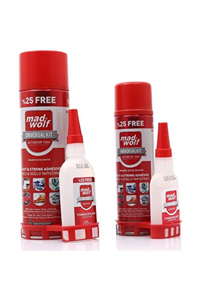 Gürçay Süper Hızlı Japon Güçlü Yapıştırıcı Madwolf 2k Aktivatör 125 G 500 Ml