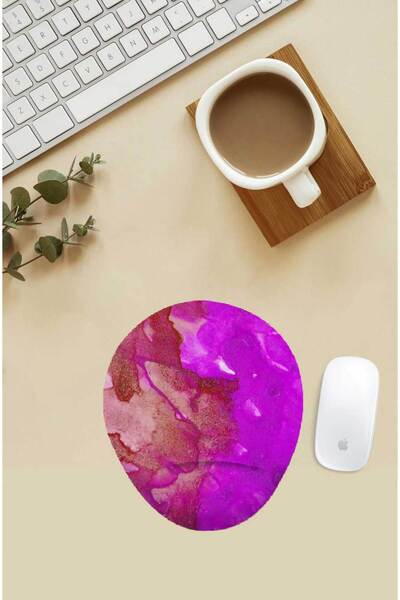 Gizeo Concept Mouse Pad cu model roz cu suport pentru încheietura mâinii