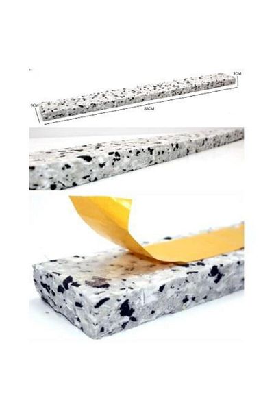 mrtbilisim 2 Pieces Adhesive Under Door Heat Insulation Sponge Threshold Sponge Anti-Wind Soft Sponge Adhesive
