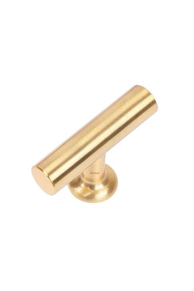 Gürçay Luxury Eva Handle Matte Gold Button (2 Pieces)
