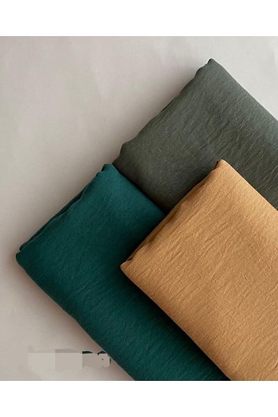 feronis Hijab Γυναικείο Βαμβακερό Σετ Μοντέλο Cazz Shawl 3 τεμαχίων _ Emerald Green - Khaki - Camel