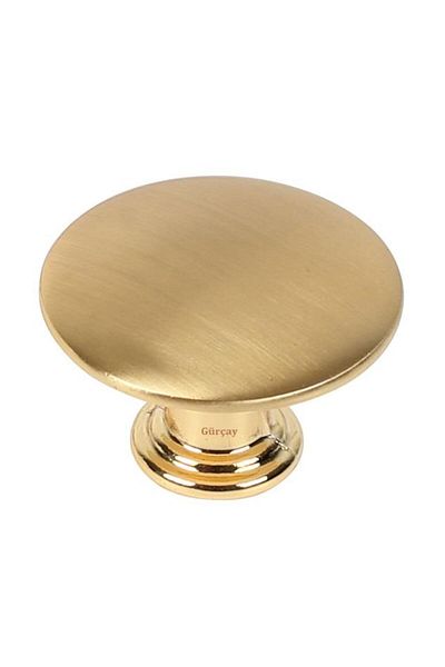Gürçay Ahu Button Handle 35mm Matte Gold (2 Pieces)