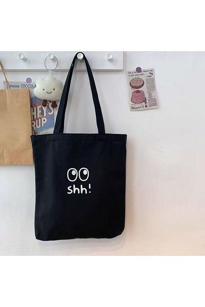 Gofeel Black Cloth Bag - Day Light Printed