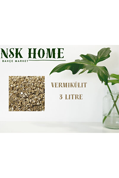NSK HOME Vermikülit 3 Litre Toprak Düzenleyici Vermi Külit Madeni Tohum Fide ...