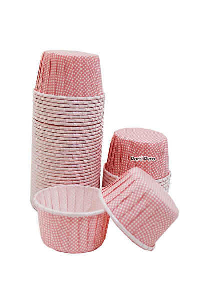 parti pera Muffin Pembe Renk Renkli Pauntiyeli Kek Kapsülü Cupcake Kalıbı 15 ...