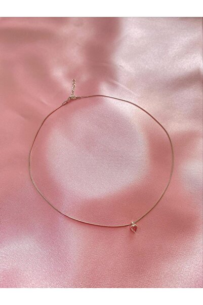 h&b design jewel 925 Ayar Gümüş Mini Kalp Choker