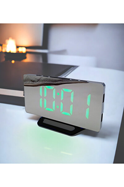 Emfar Aynalı Dijital Çalar Saat - Mavi Su Dünyası