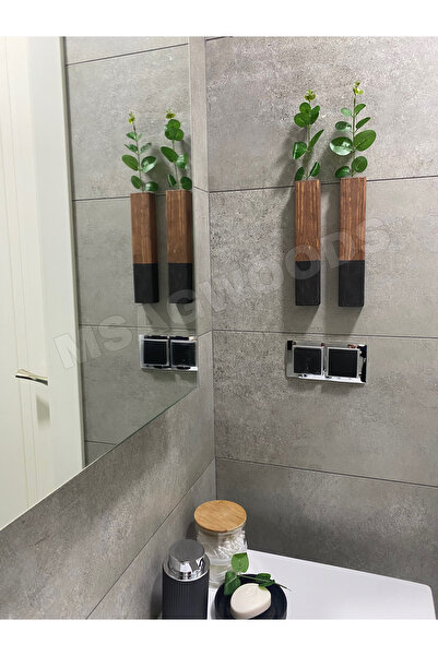 MSAĞWOODS 2 BUC. FLORI ARTIFICIALE DIN LEMN BAI BUCĂTĂRĂI GRADINA DE IARNĂ RUSTIC BOHEM BALKON FLORI ARTIFICIALE CADOU ACASA MĂRGELE