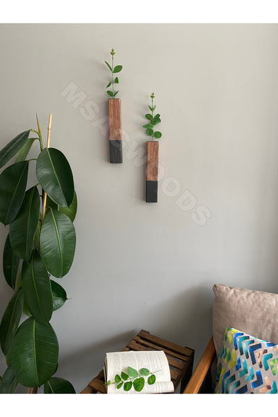 MSAĞWOODS 2 BUC. FLORI ARTIFICIALE DIN LEMN BAI BUCĂTĂRĂI GRADINA DE IARNĂ RUSTIC BOHEM BALKON FLORI ARTIFICIALE CADOU ACASA MĂRGELE