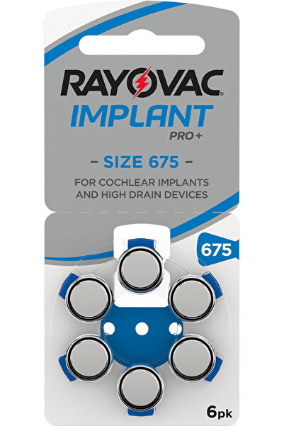 Rayovac IMPLANT Kulaklık Pili 6'lı Paket