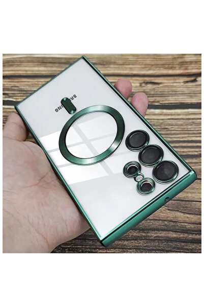 Dexmon Galaxy S24 Ultra Kılıf Magsafe Şarj Özellikli Kamera Lens Korumalı Ark...