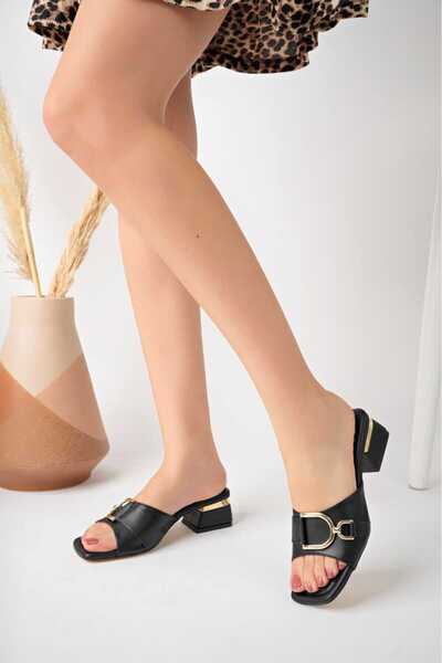 Floransa Kadın Tokalı Topuklu Terlik