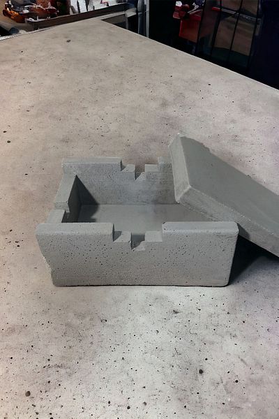 RocArt Home Concrete Rectangular Ashtray