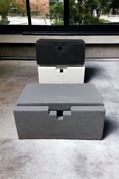 RocArt Home Concrete Rectangular Ashtray