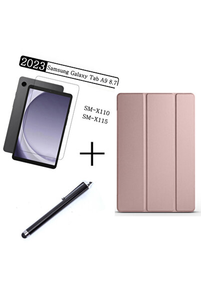 İncisoft Samsung Galaxy Tab A9 8.7 inç Sm-X110 Uyumlu Standlı Kapak + Ekran K...