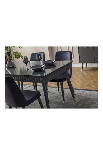 mobilyabazari Tesla Yemek Odası Masa Ve 6 Sandalye