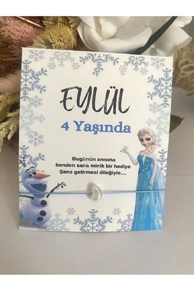 Emtory Home 30 Adet Kişiye Özel Yazılı Şans Bilekliği - Doğum Günü Hediyesi -...