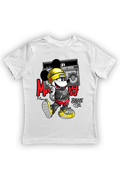 Mickey Mouse pj masti bumbac imprimat tesatura pieptanata tricou copil vara
