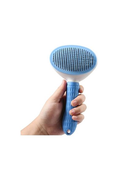 Hediye Rüzgarı Blue Automatic Cleaning Pet Comb