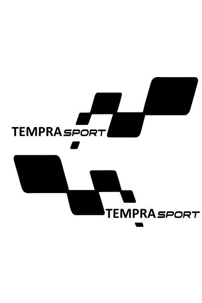 TSC ملصق باب رياضي من TEmpra مقاس 30 سم × 11 سم MMD319