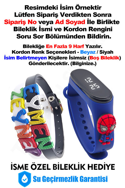 tutkanstore Hediye Bileklik Figürlü Çocuk Kol Saati 5 Atm Su Geçirmez Dokunma...