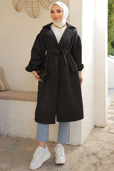 benguen 61533 Ζώνη Καμπαρντίνα Μαύρο