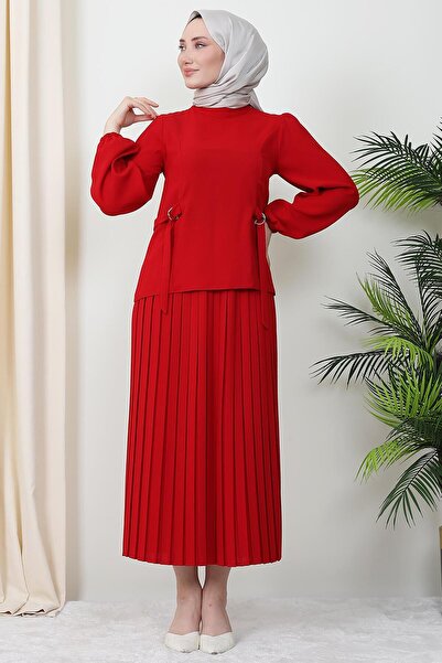 Giza Giyim Asude Double Suit Red