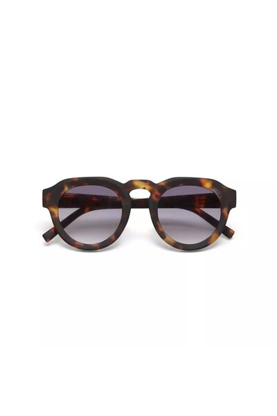 Okkia Zeno Round Unisex Klasik Havana Güneş Gözlüğü Siyah Gradyan