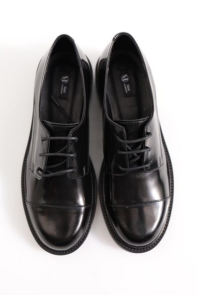 5in1Canpolat Black Classic Lace-up Loafer 23531