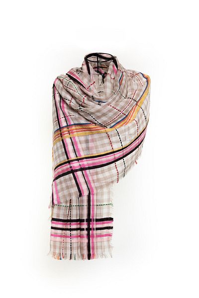 CASHMERE AND SİLK MAWLANA Wool Modal Cashmere Shawl (2313)